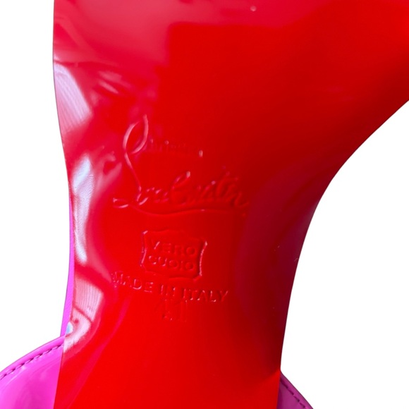 Christian Louboutin Miss Sabina 85 Pink Patent Sandals – Size 41 – Red Sole 👠 - Picture 13 of 13